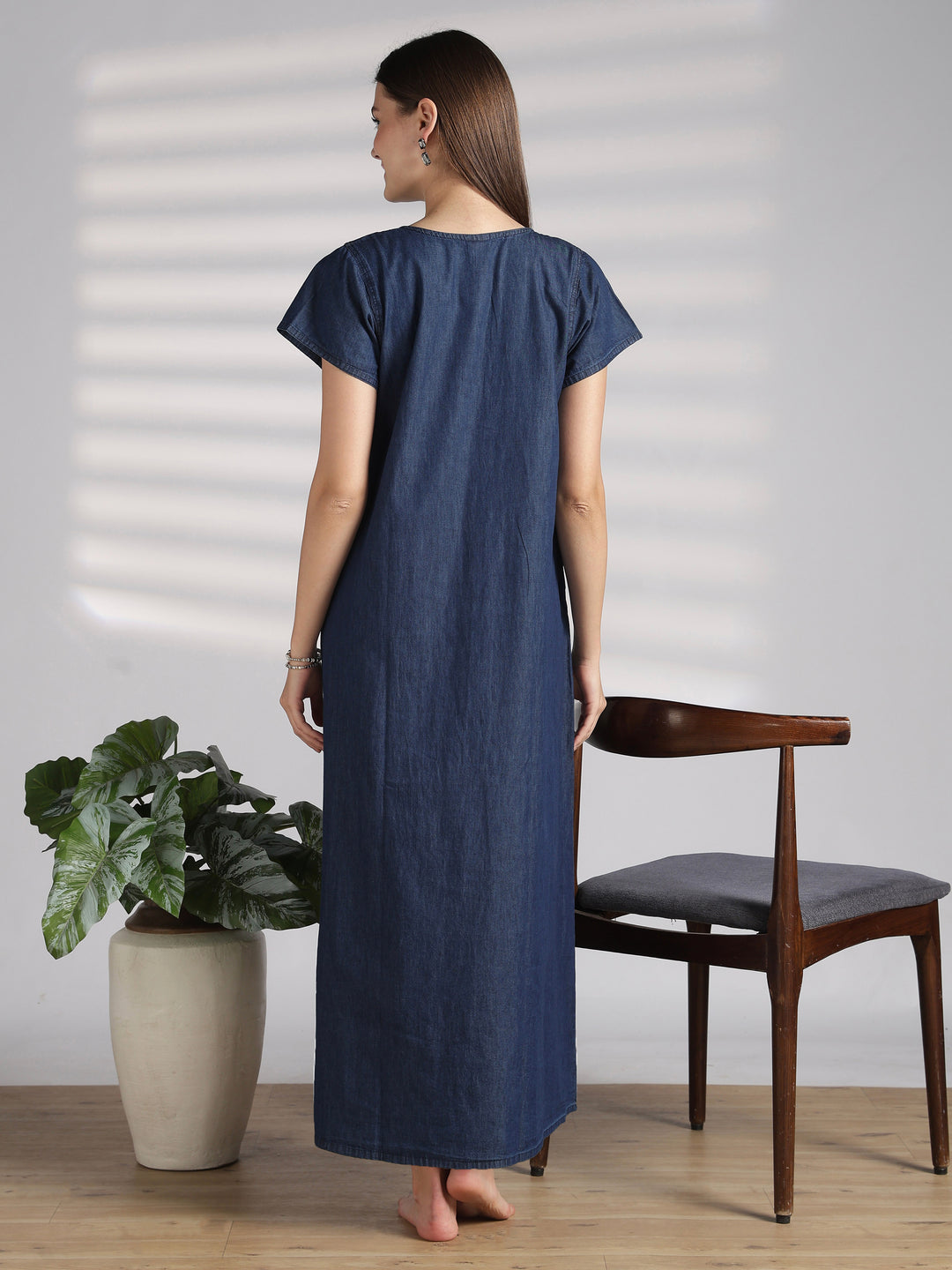 Star Tassel Embroidered Nighty Dress for Women Online