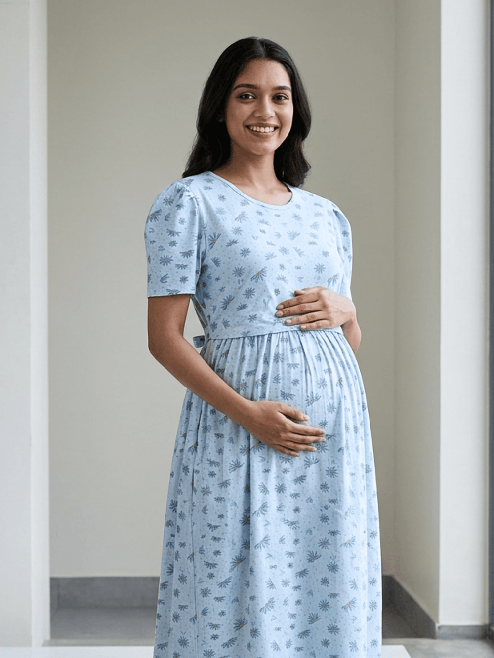 Bluebell daisy maternity nighty dress for women online