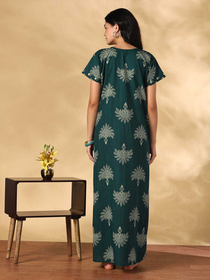 Pure cotton A line comfortable nighty for women