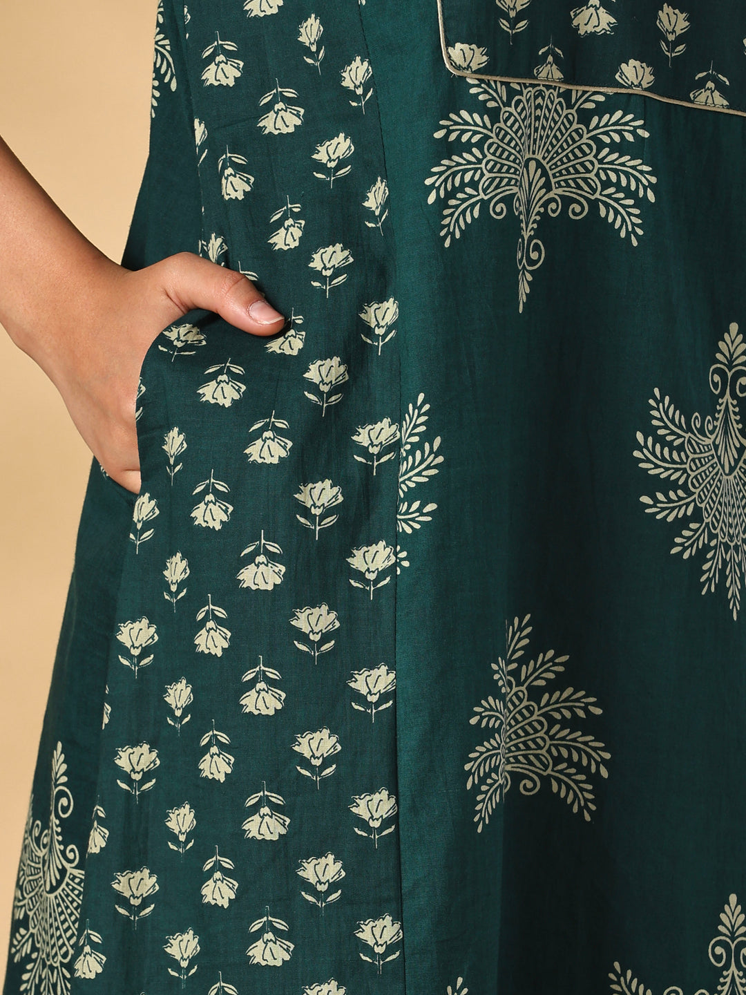 Pure cotton A line comfortable nighty for women