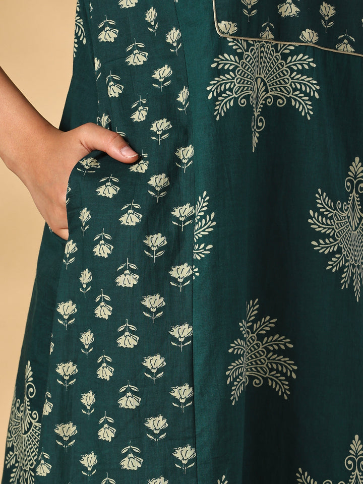 Pure cotton A line comfortable nighty for women