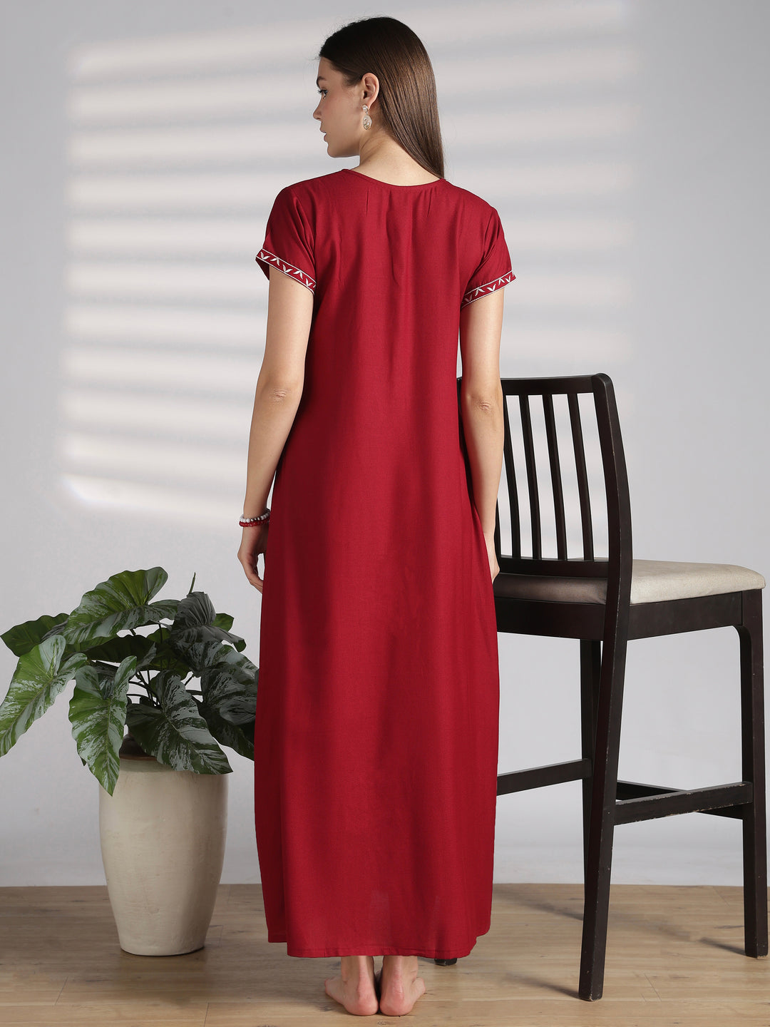 Soft and comfy feeding friendly alpine nighty for women