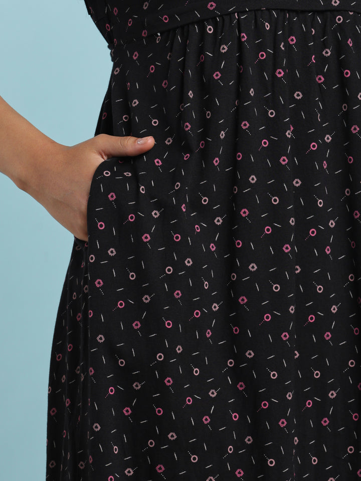 Dark grey comfortable feeding nighty for women online