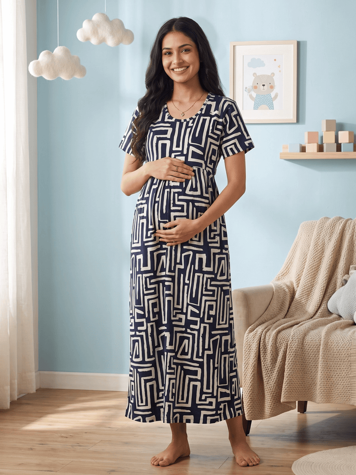 Comfortable nighty for women for maternity and daily ease