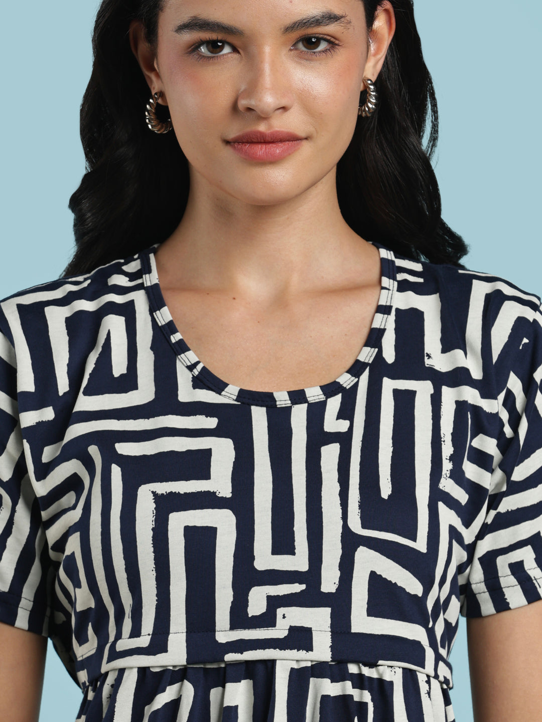 Comfortable nighty for women for maternity and daily ease