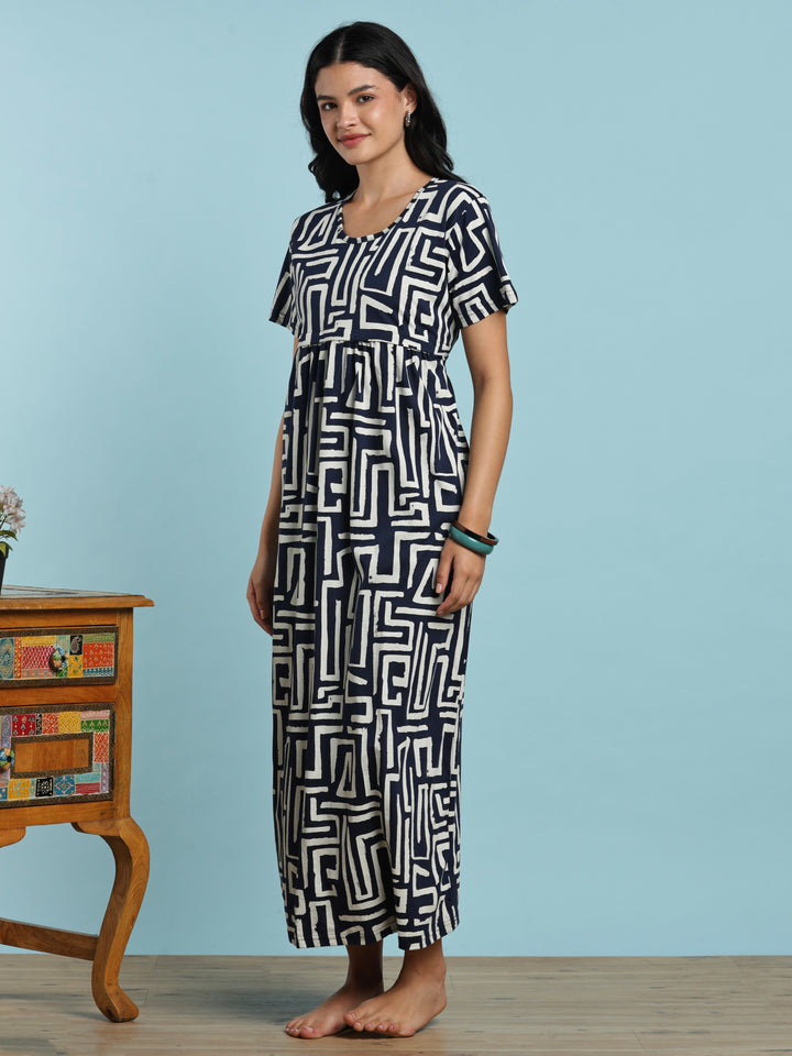 Comfortable nighty for women for maternity and daily ease