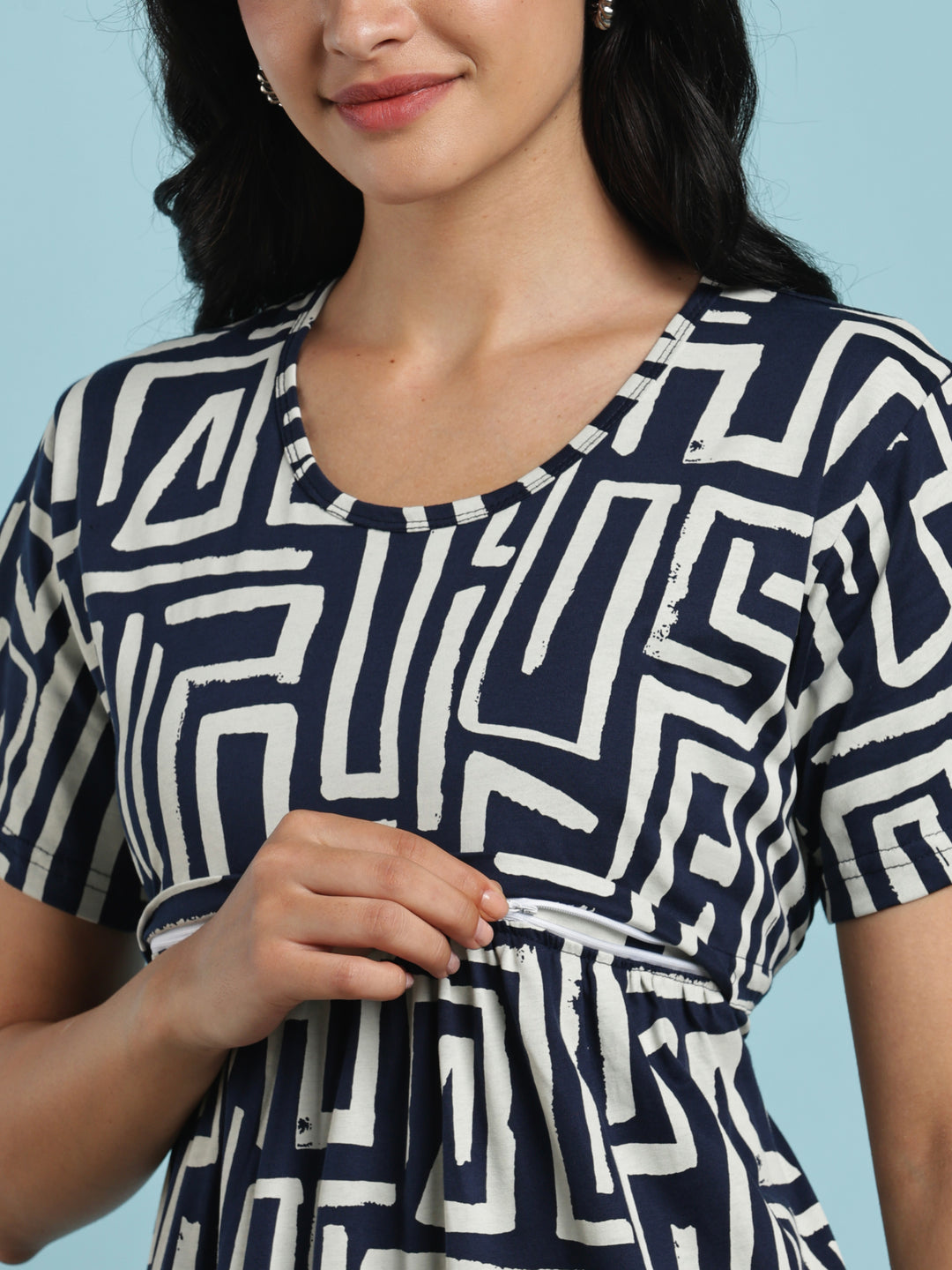 Comfortable nighty for women for maternity and daily ease