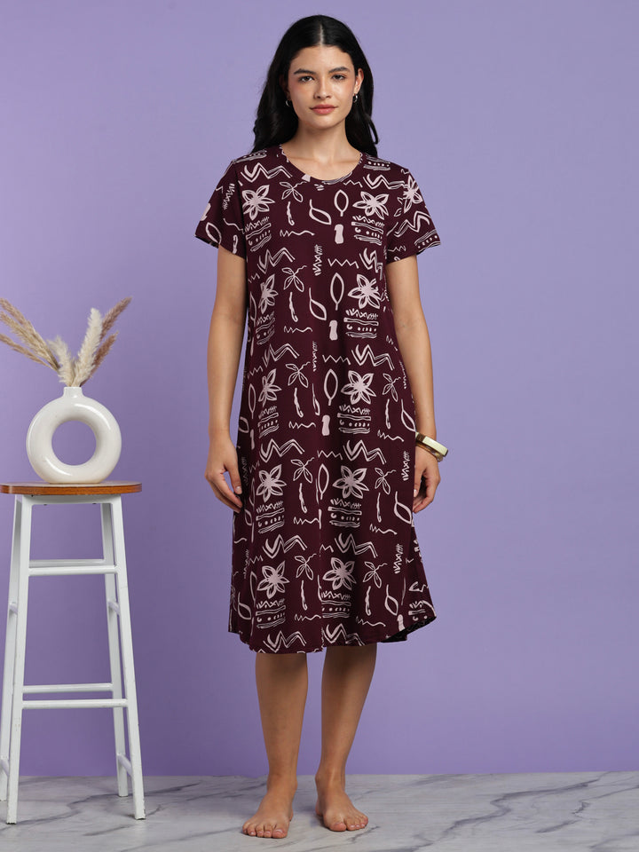 Nighty dress for women for daily home comfort and ease