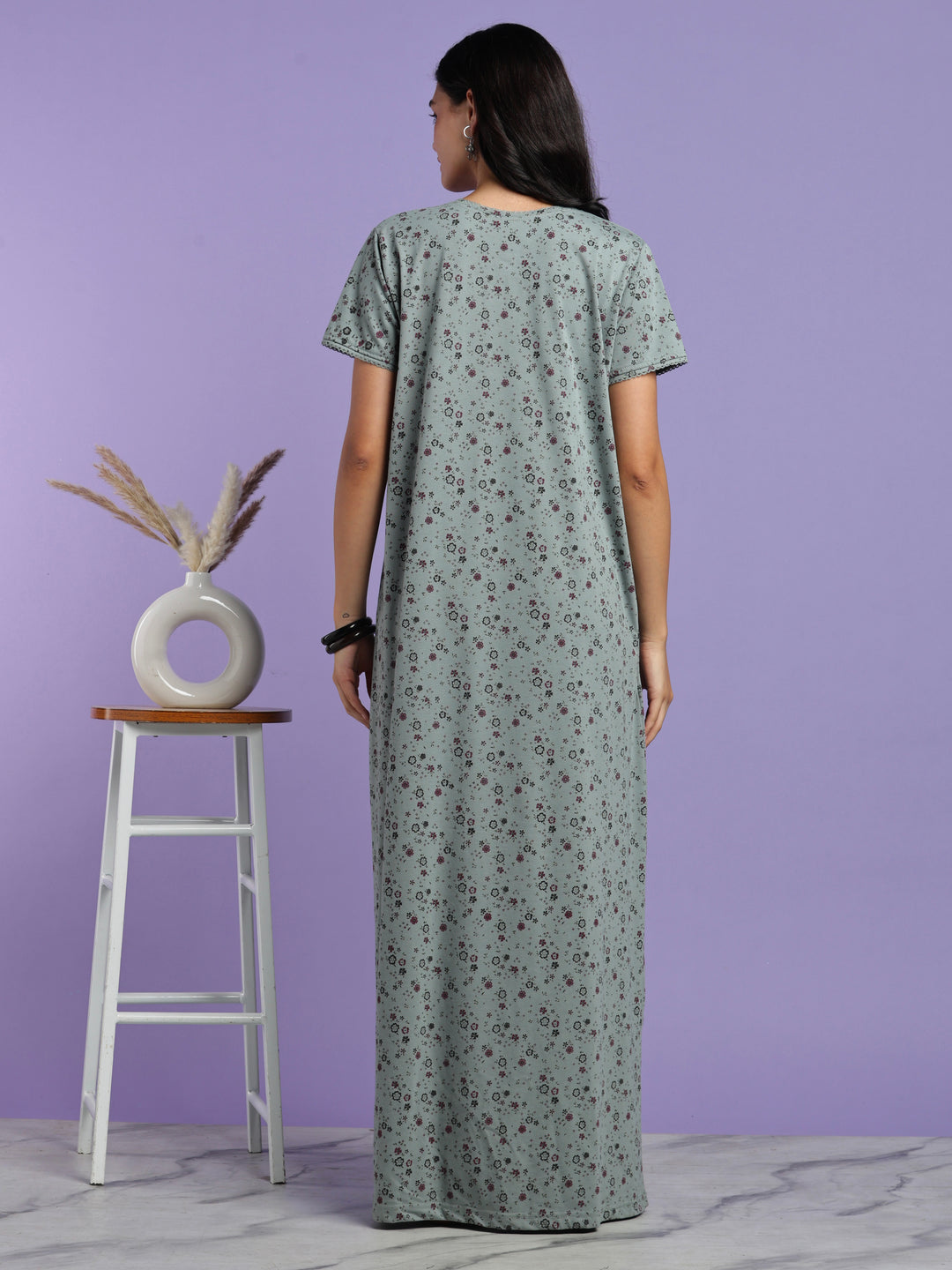 Sage vine cotton blend nightwear for women online