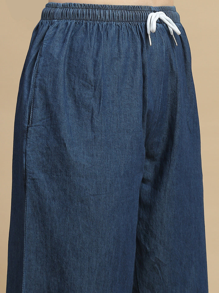 Premium cotton denim wash co ord set for women
