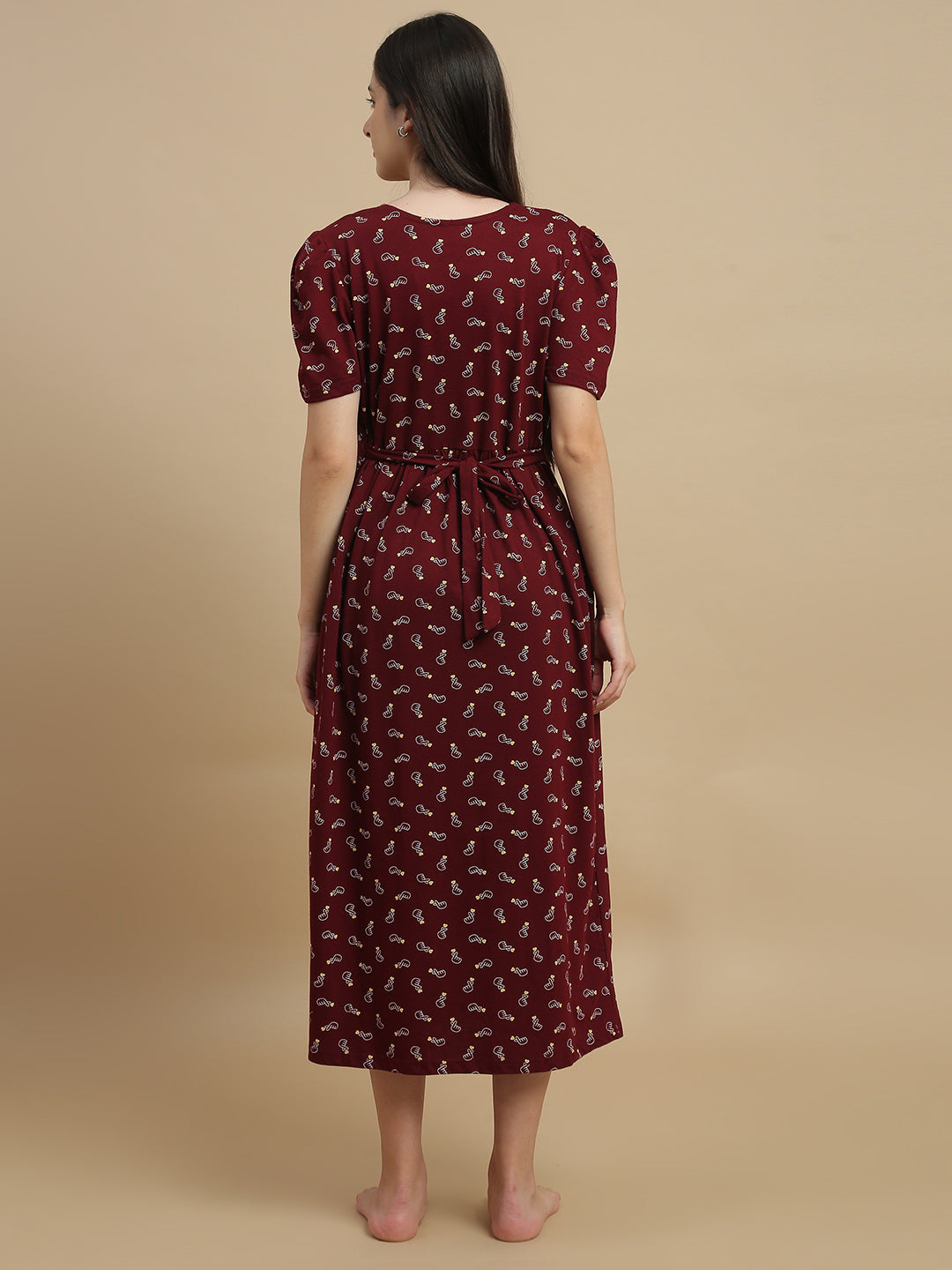 Berry hearts maternity and feeding nighty for women