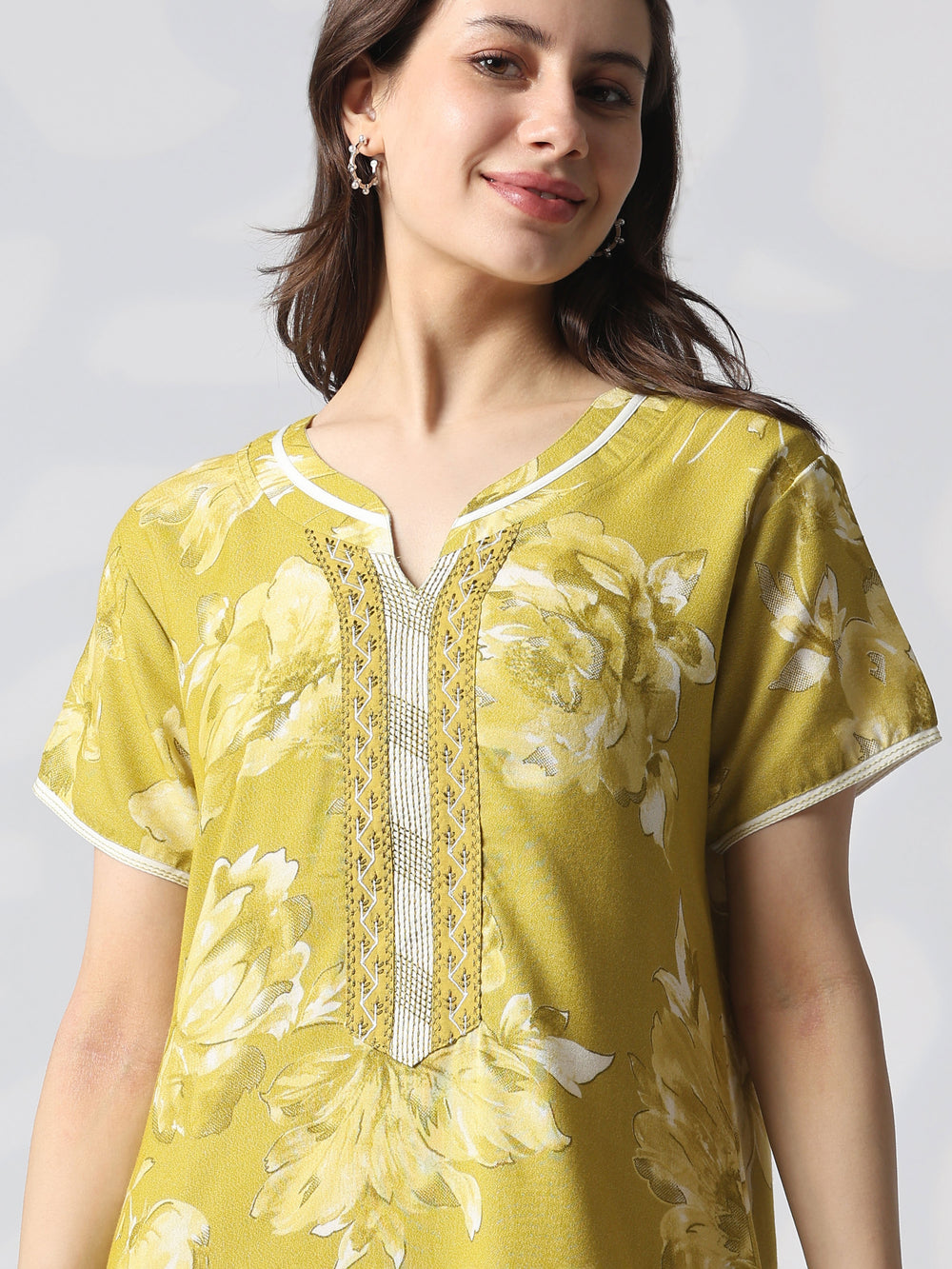 Floral alpine designer nighty dress for women online