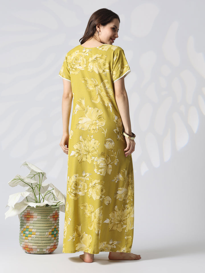 Floral alpine designer nighty dress for women online