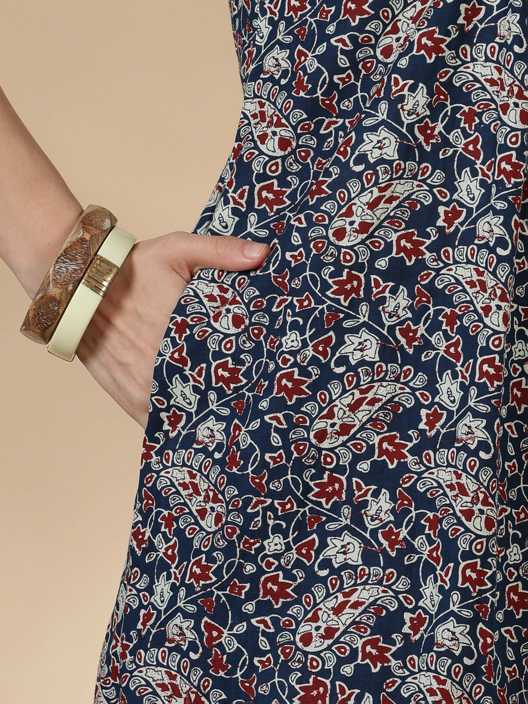 Paisley indigo 100% pure cotton soft nightwear for women