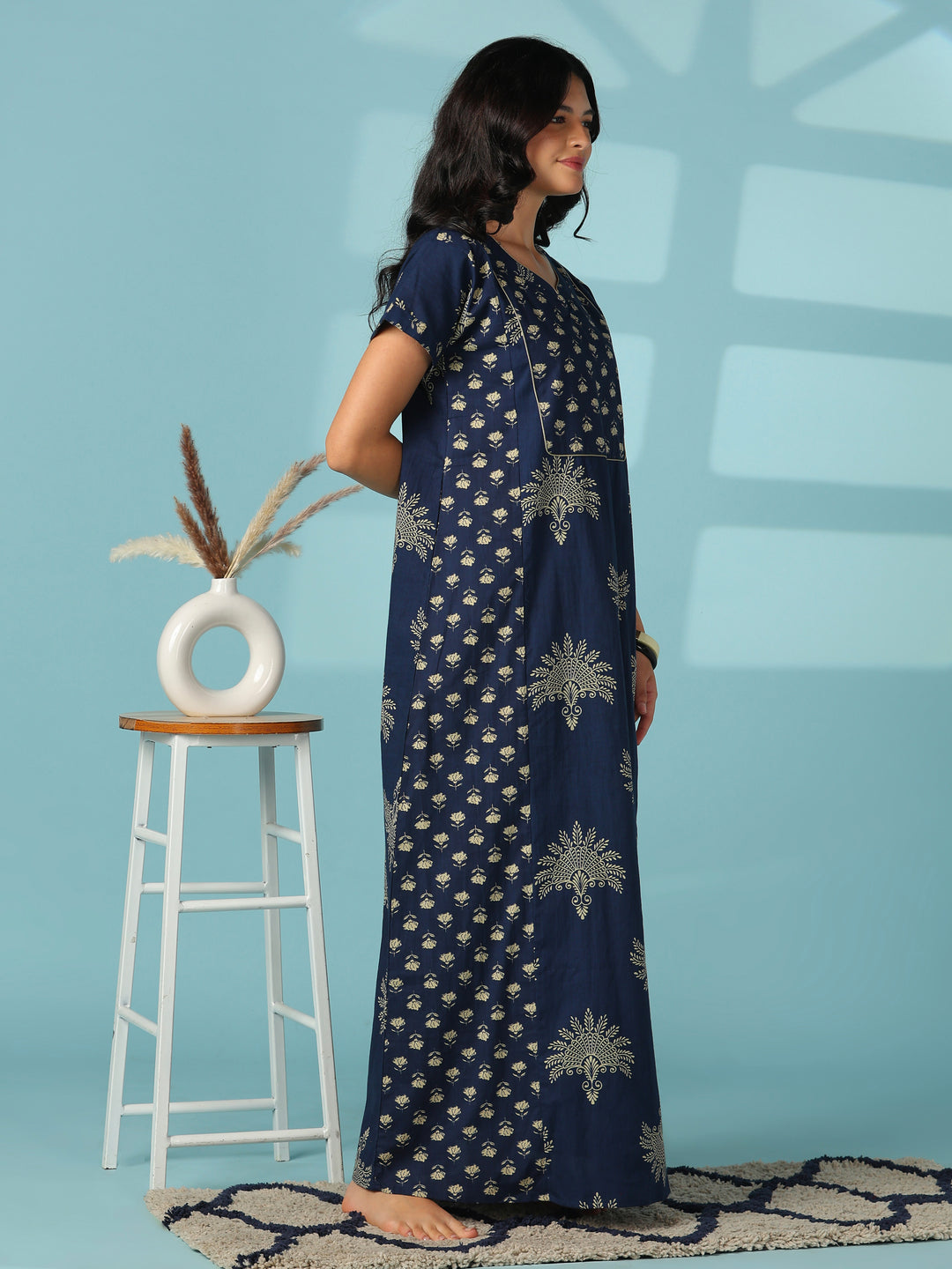 Pure cotton designer comfortable nighty for women online
