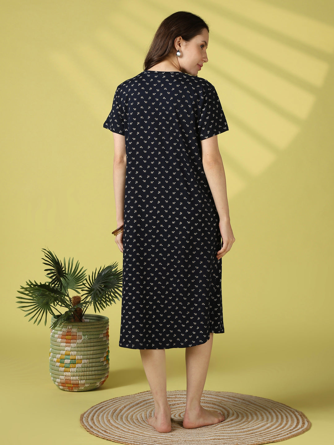Jasmine floral cotton nighty dress for women online