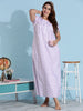 Light Purple Designer Cotton Nighty for Women