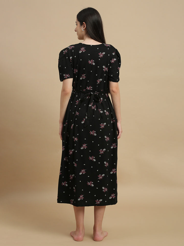 Soft floral maternity nighty for women online