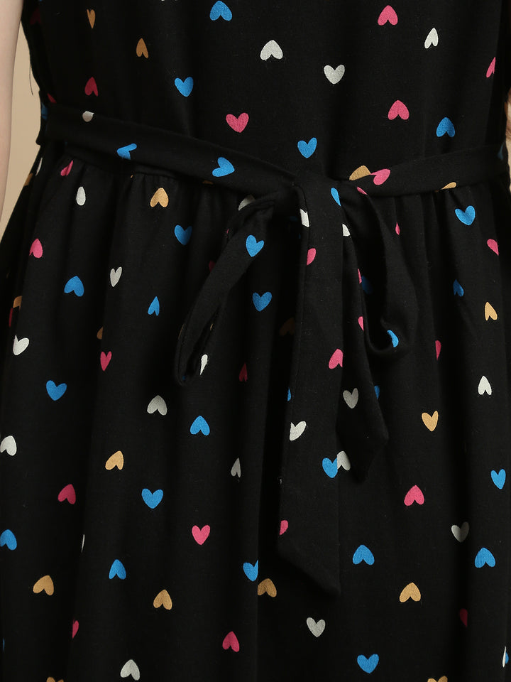 Black sweetheart feeding friendly maternity nighty online