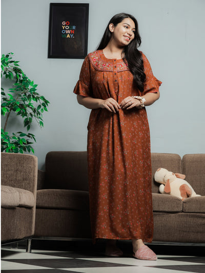 Alpine Designer Maxi Gold Nighty