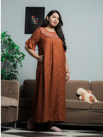 Alpine Designer Maxi Gold Nighty