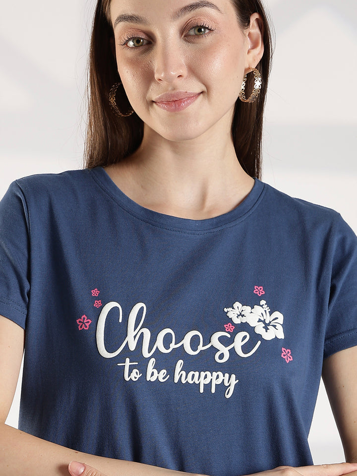 Denim blue best short nighty for women in india online