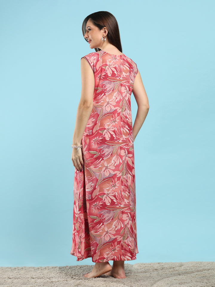 Elegant floral alpine nightdress for women online