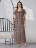 Paisley Mink Cotton Nighty for Women Elegant Soft Night Dress