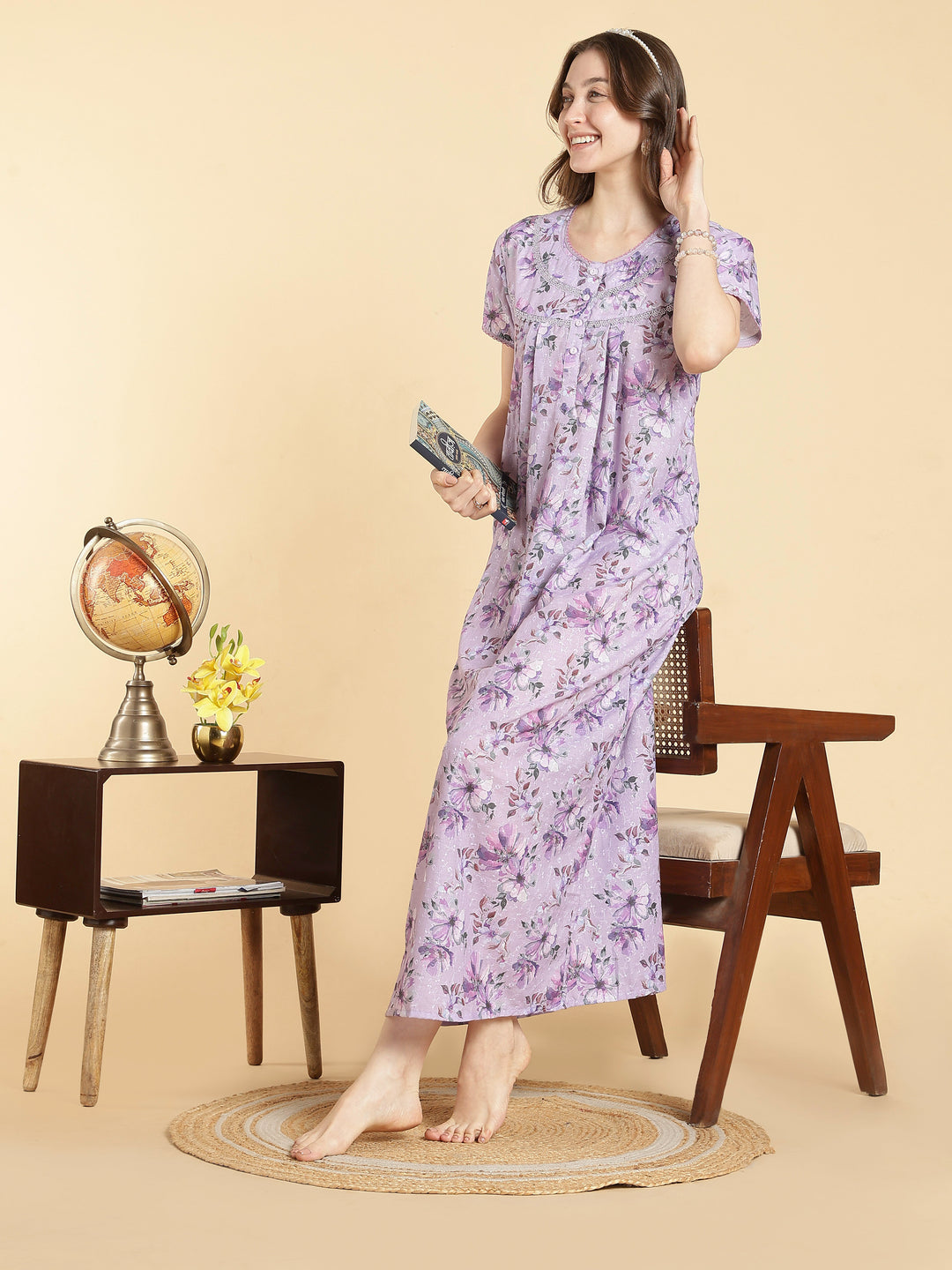 100% pure cotton nightwear for women In india