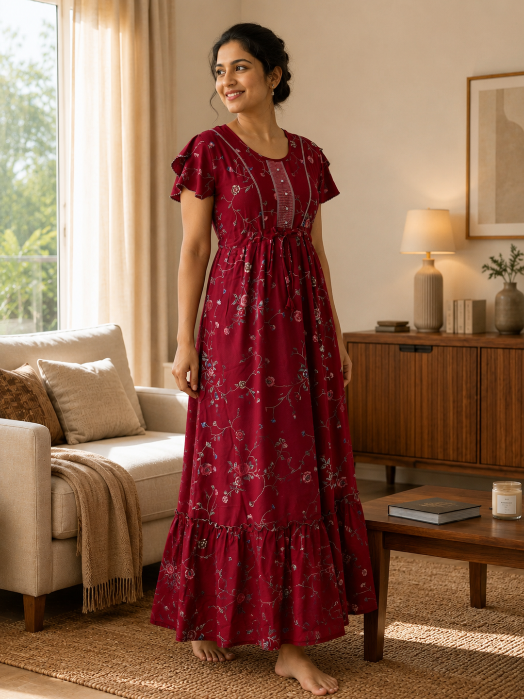 Floret ruby alpine everyday nighty for women online