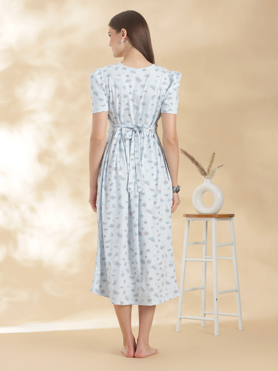 Bluebell daisy maternity nighty dress for women