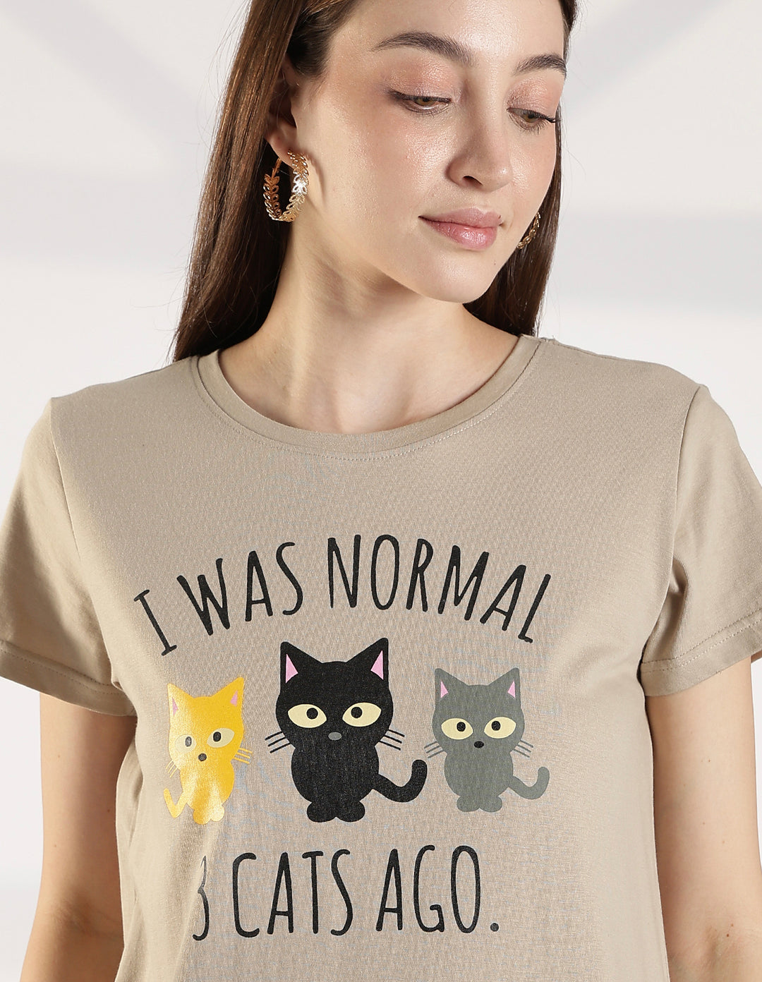 Best short nighty for women in cat print