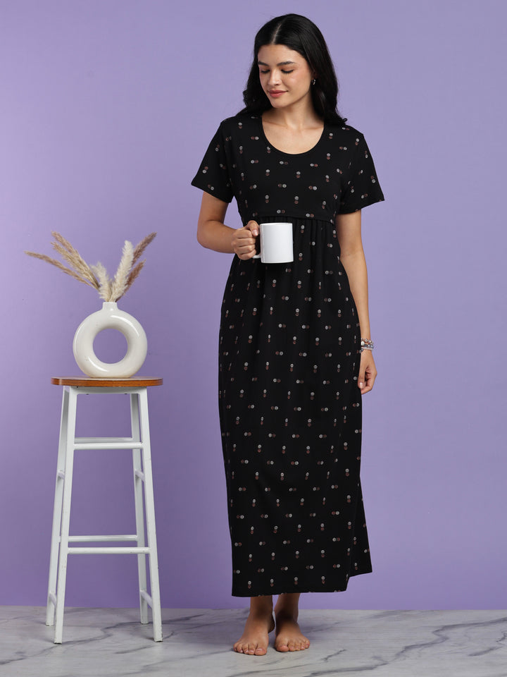 Soft hosiery cotton feeding nighty for women online