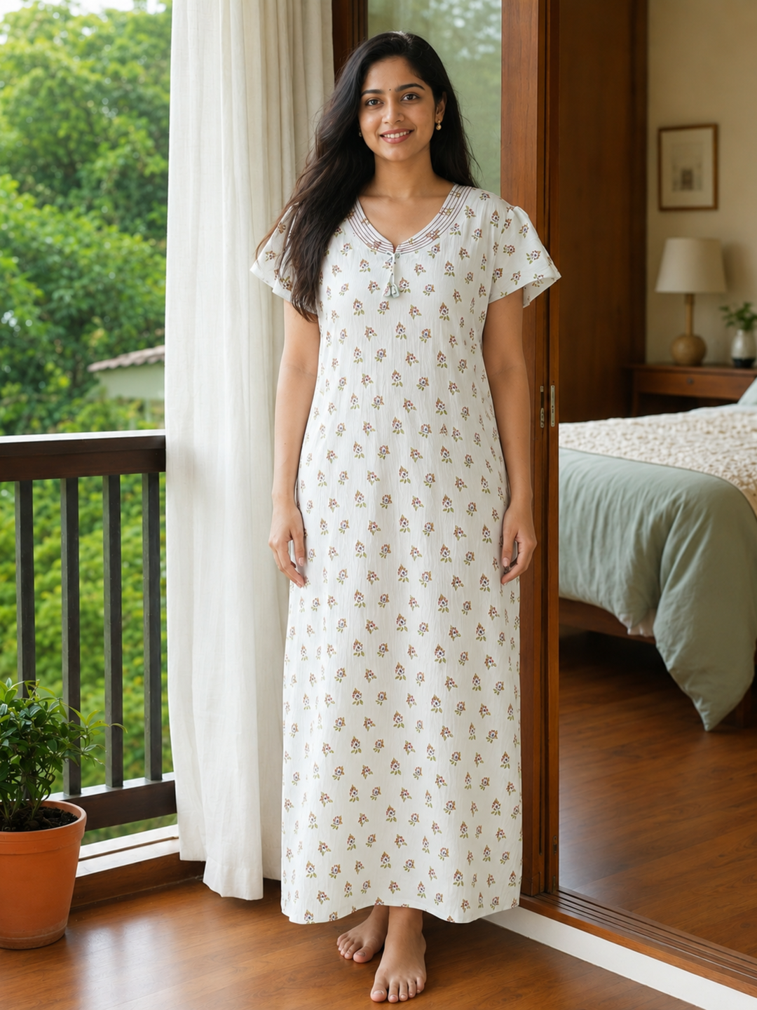 Everyday nighty for women in soft bamboo fabric online