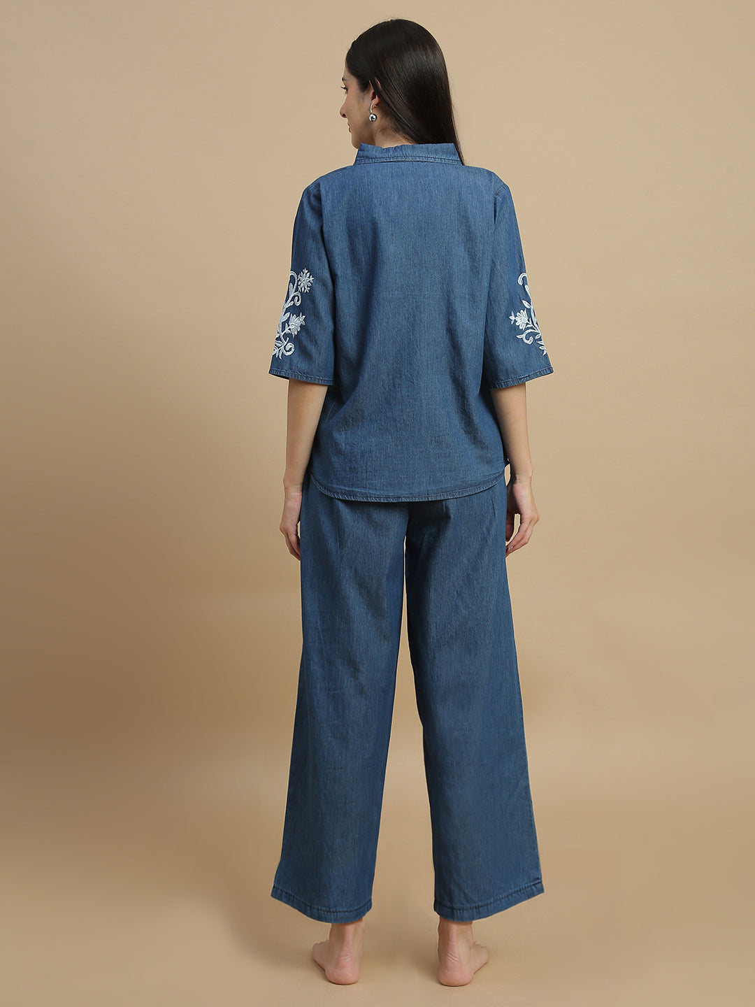 Denim co ord set for women casual travel wear online