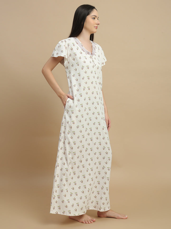 Trendy women long nighties in soft bamboo fabric online