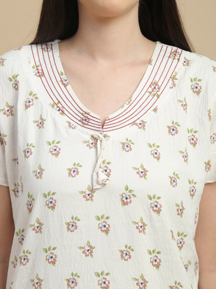 Trendy women long nighties in soft bamboo fabric online