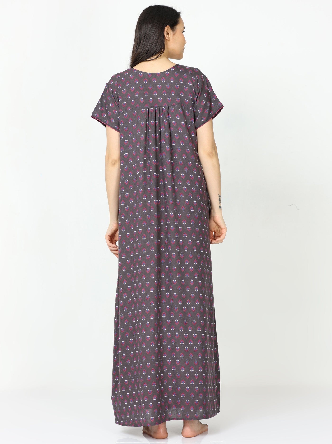 Alpine Maternity Feeding Nighty Grey