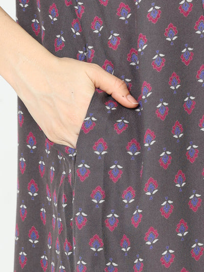 Alpine Maternity Feeding Nighty Grey