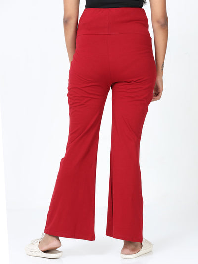 RED Cotton Maternity Plazo