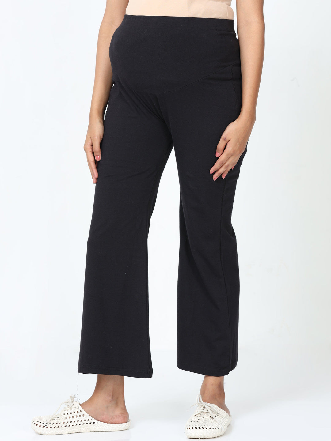  Maternity Plazzo  Black Maternity Dress Online Shopping India- 9shines label 