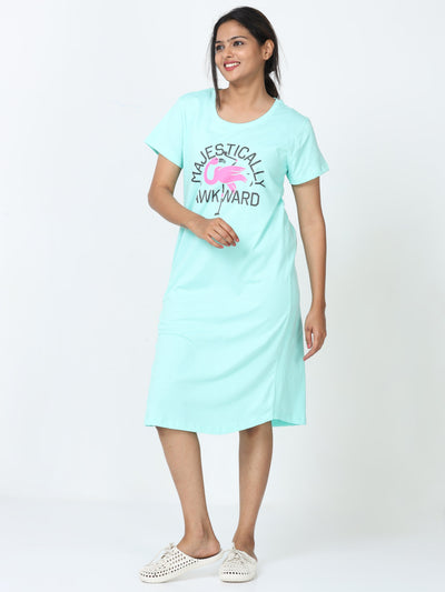 Hosiery Cotton Short Nighty Cayon