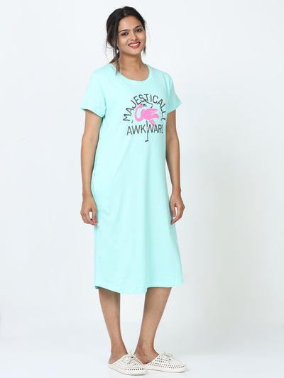 Hosiery Cotton Short Nighty Cayon