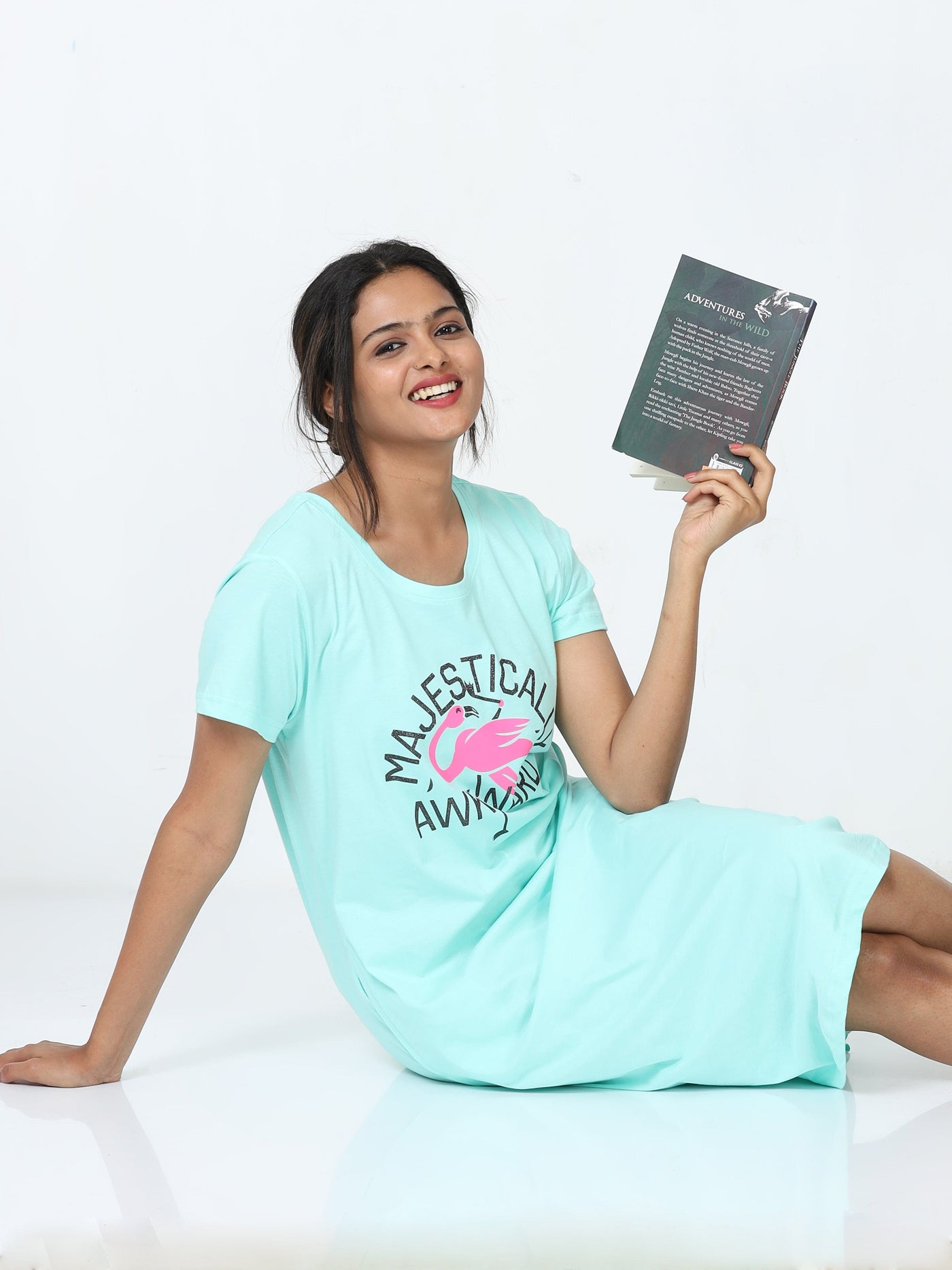 Hosiery Cotton Short Nighty Cayon