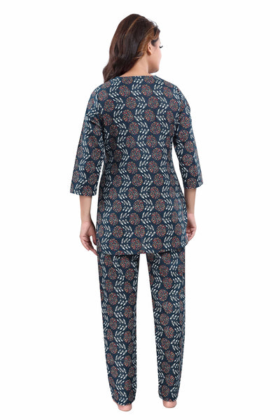 Pure Cotton Co-ord Sets Midnight Blue