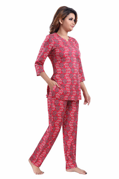 Pure Cotton Co-ord Sets Ruby