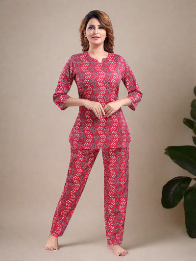 Pure Cotton Co-ord Sets Ruby