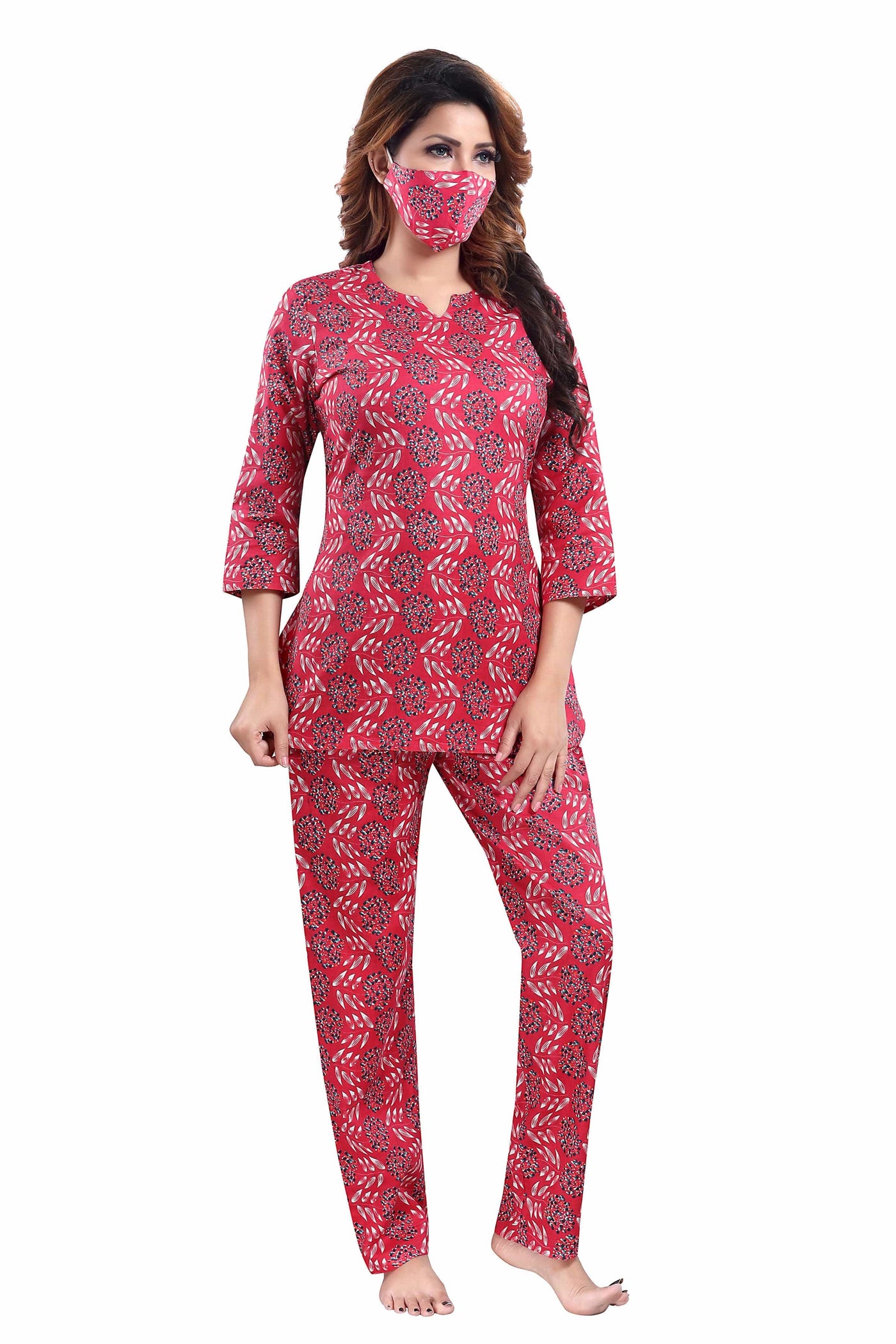 Pure Cotton Co-ord Sets Ruby