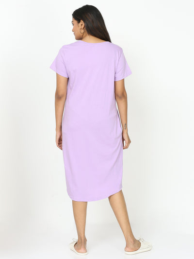Hosiery Cotton Short Nighty New Iris