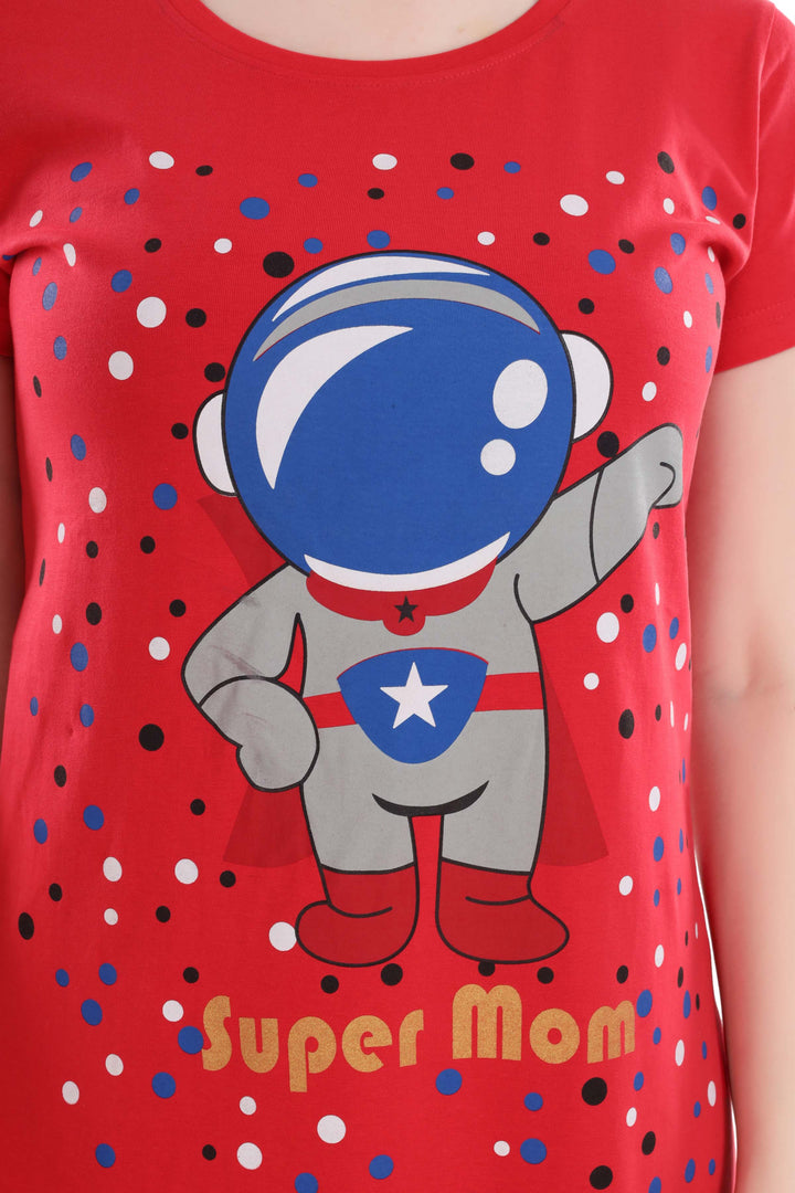  Short Nighty  Hosiery Cotton Short Nighty | Dark Peach- 9shines label 